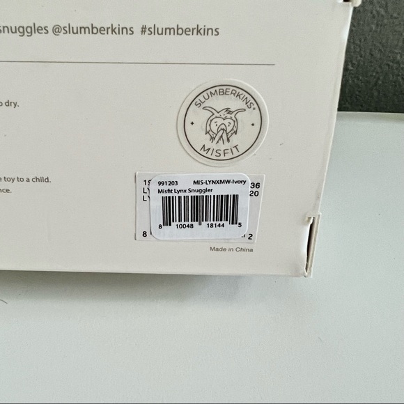 NIB Slumberkins Misfit Lynx Snuggler - Picture 6 of 6